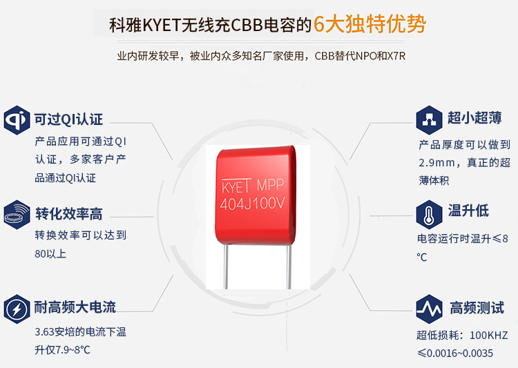 科雅無線充專用CBB電容特點(diǎn)與優(yōu)勢